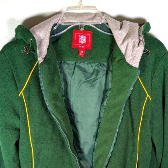 Green Bay Packers Fleece Jacket M - Picture 2 of 6
